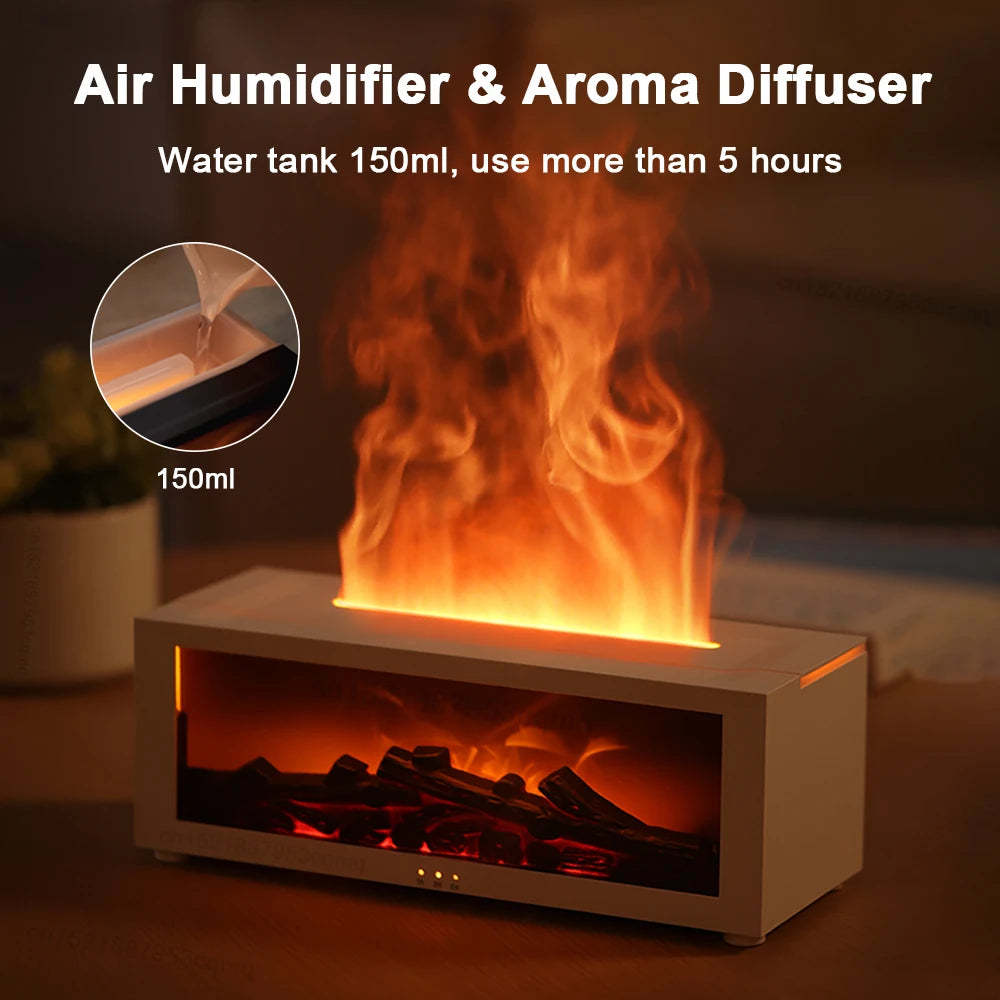 3D Flame Glow Humidifier